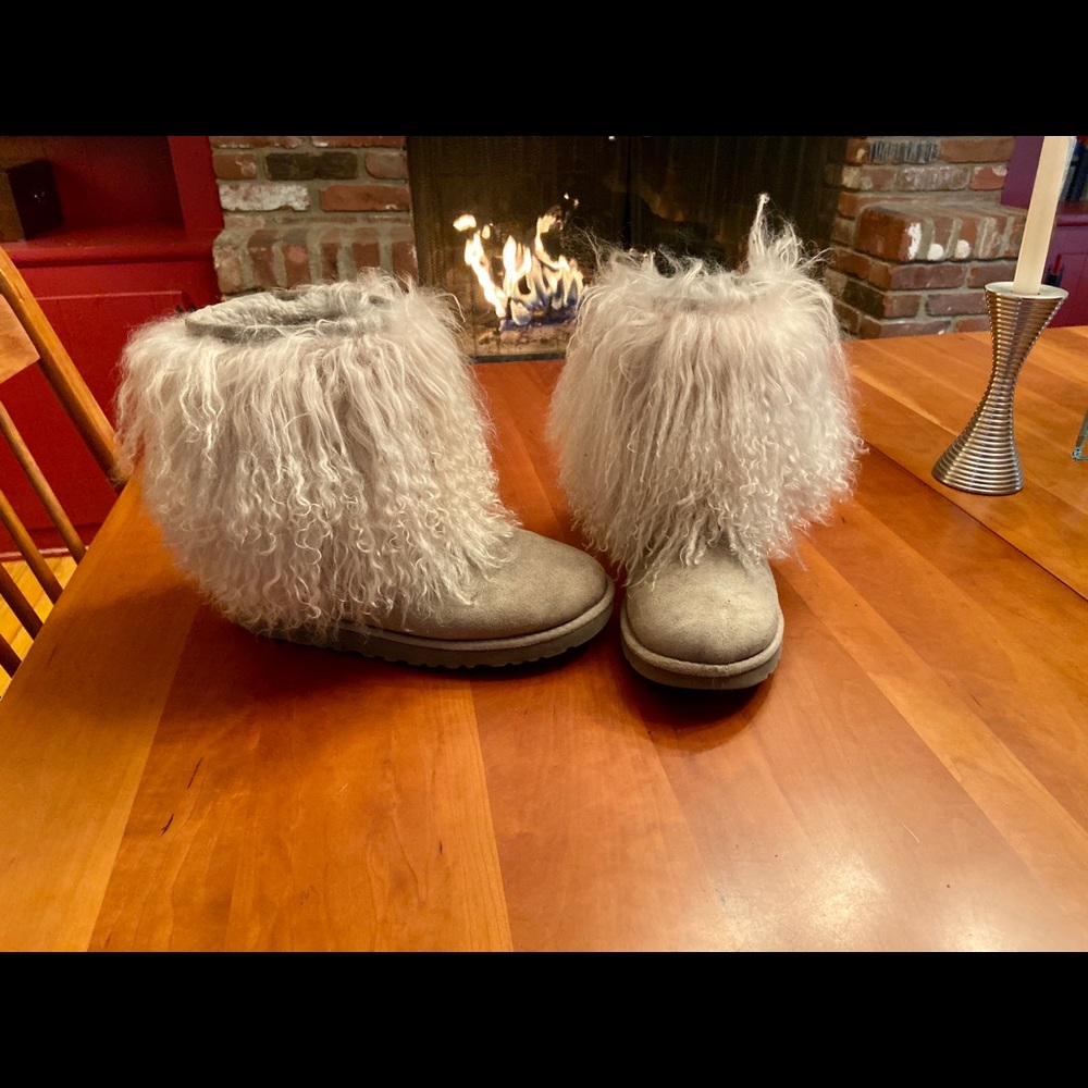 UGG Mongolian Sheepskin Cuff Boots